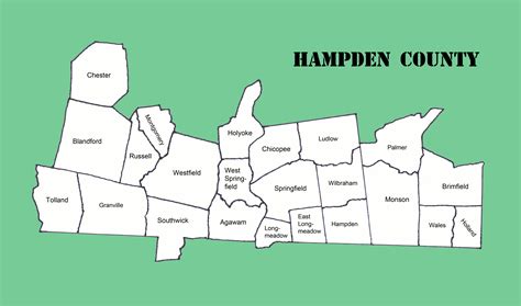 Hampden County Ma Map - Nat Laurie