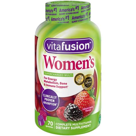 vitafusion Women’s Daily Gummy Multivitamin: vitamin C E, Delicious ...