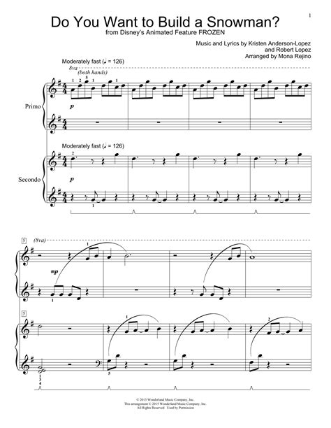 Do You Want To Build A Snowman? | Sheet Music Direct