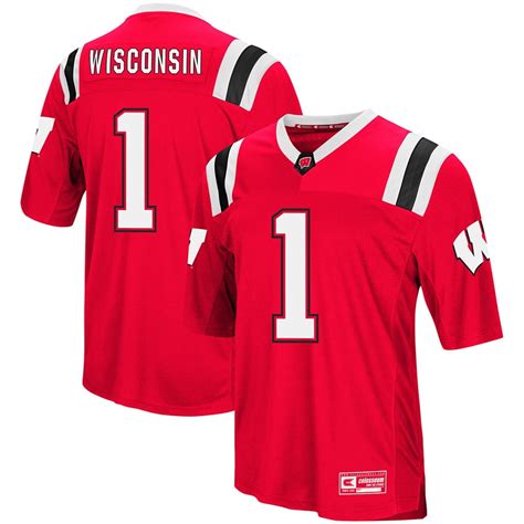 Wisconsin Badgers Colosseum Foos-Ball Football Jersey - Red - Walmart.com - Walmart.com