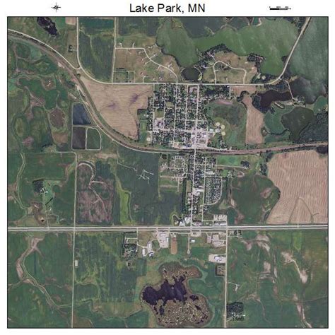 Aerial Photography Map of Lake Park, MN Minnesota