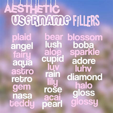 Aesthetic Display Names For Roblox