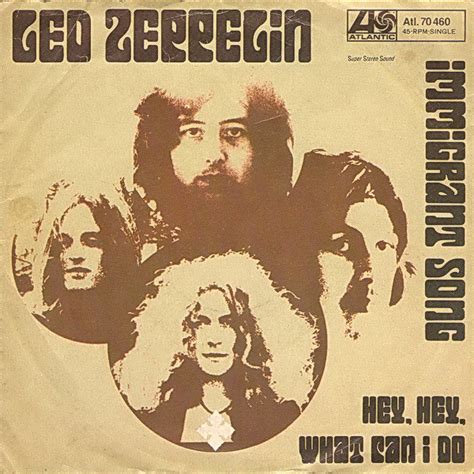 Led Zeppelin - Immigrant Song (1970, Vinyl) | Discogs