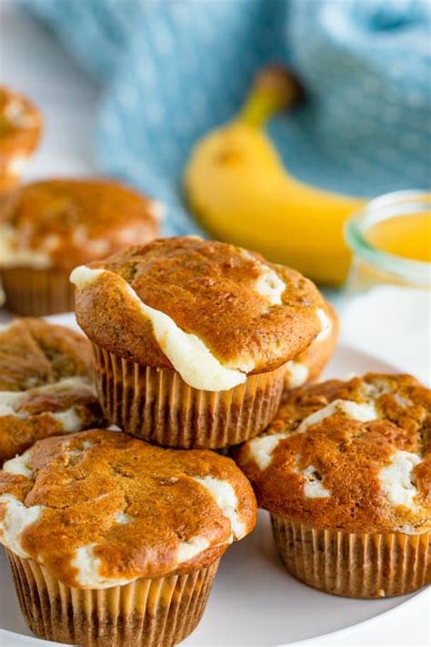 Fresh Banana Cream Cheese Muffins Recipe