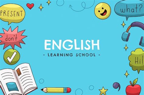 Free Vector | Hand drawn english school background