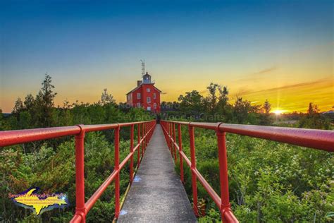 Michigan Photography ~ Lighthouse Marquette Sunset -6838 – Seward's Wood-n-Crafts/Michigan ...