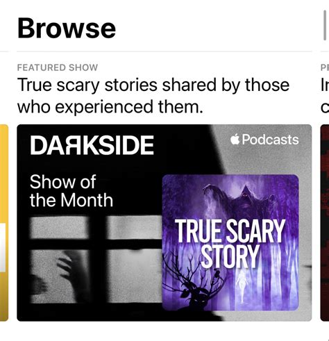 True Scary Story is Show of the Month on Apple Podcasts