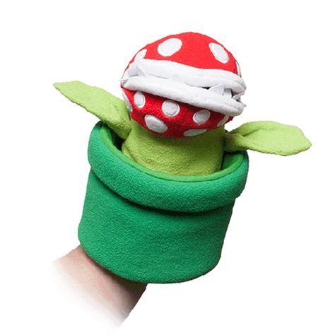 Super Mario Piranha Plant Plush Deluxe Hand Puppet – GeekCore