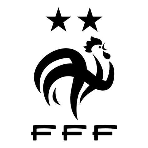 Sticker et autocollant Coq Equipe de France FFF 2 étoiles