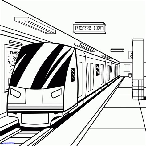 Subway Train Coloring Pages at GetColorings.com | Free printable ...