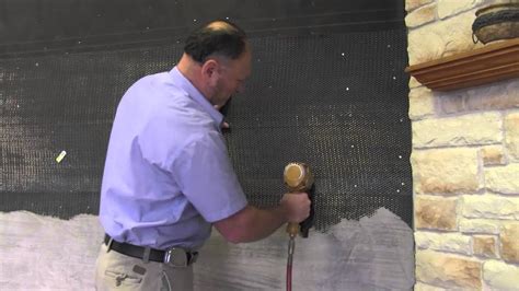 Step 1 Surface preparation: Stone Veneer Installation - YouTube