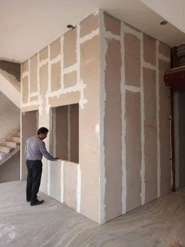 Acoustic Gypsum Wall Cladding Partition work, Size: Costom at Rs 130 ...