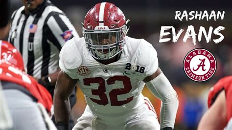 Rashaan Evans || "Blade" || Alabama Career Highlights || 2014 - 2018 - YouTube