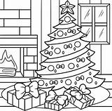 Coloring Pictures Of A Christmas Tree sketch template