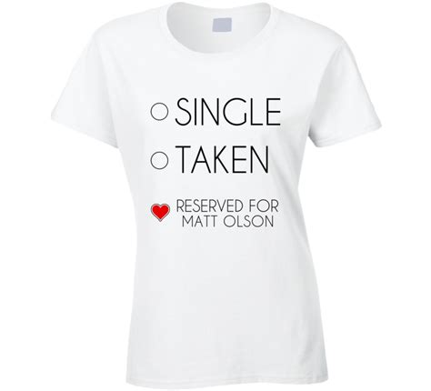 Single Taken Reserved For Matt Olson Oakland Baseball Team Fan T Shirt