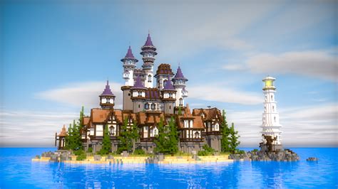 Minecraft - Medieval Spawn Castle - Minecraft Schematic Store - www.schematicstore.com