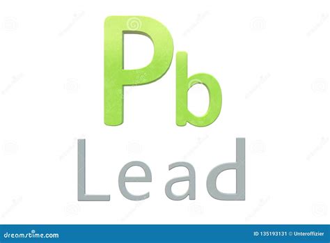 Lead Chemical Symbol As in the Periodic Table Stock Illustration - Illustration of bullets, head ...