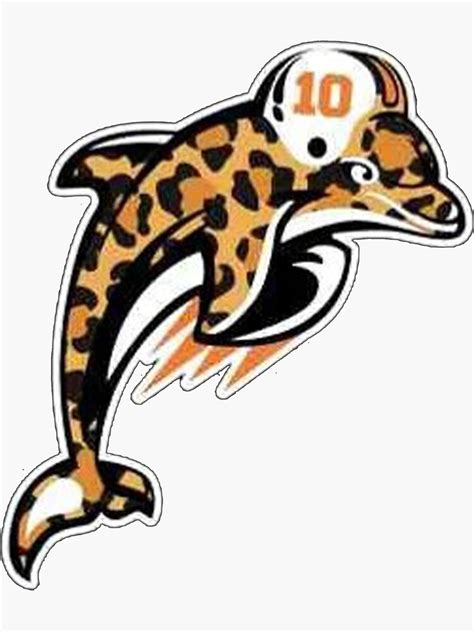 "Tyreek Hill Cheetah Dolphin" Sticker for Sale by aqilfarss | Redbubble