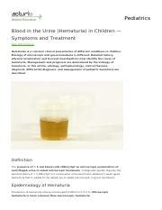 Pediatric blood-in-the-urine-hematuria-in-children-symptoms-and-treatment.pdf - Pediatrics Blood ...