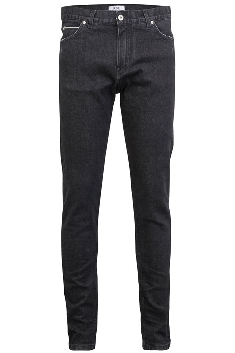 SELVEDGE DENIM SKINNY - Washed Black – ROE