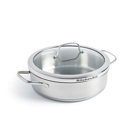 KitchenAid Professional Induction 26cm Skillet with Lid - Cookware | Pots and Pans | Cooking ...