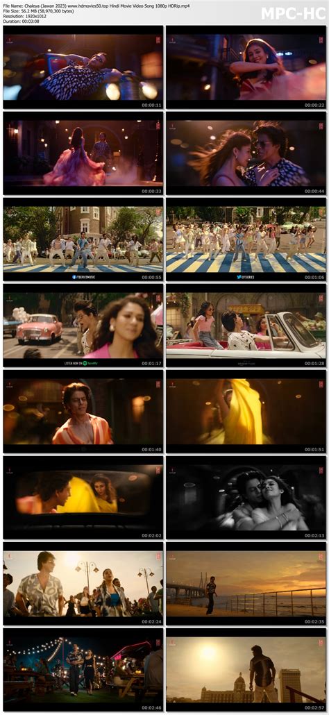 Chaleya (Jawan 2023) Hindi Movie Video Song 1080p HDRip Download SRK