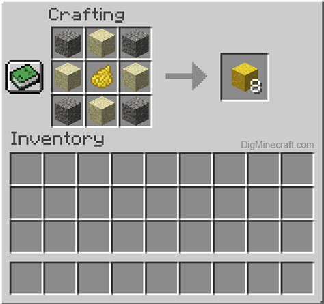 How to make Yellow Concrete Powder in Minecraft