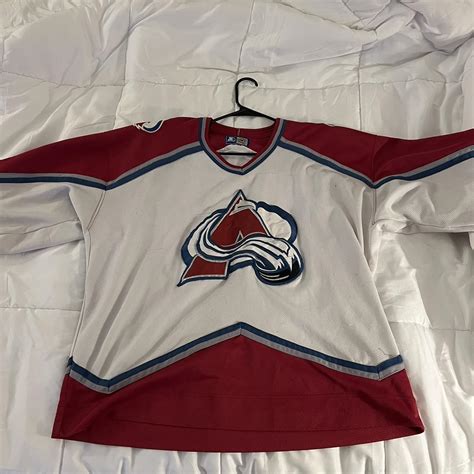 Vintage Avalanche Hockey Jersey. I would call it an... - Depop