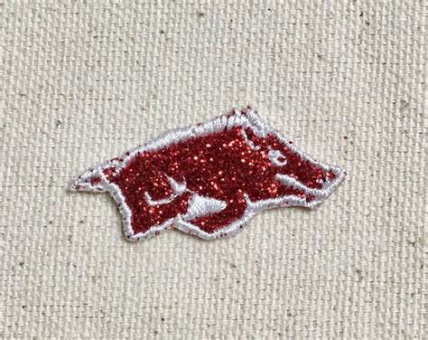 Small Razorback Hog 1.5 Glitter Custom Colors Iron | Etsy