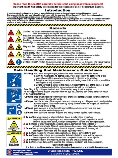 Magnet Safety Guide | Diving Magnets