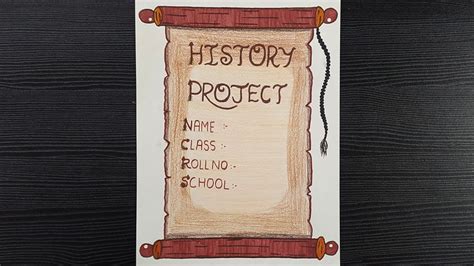 History Project Front Page Design || Border Design For History Project || Front Page Decoration ...