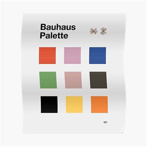 "bauhaus colour palette" Poster by mildstorm | Redbubble