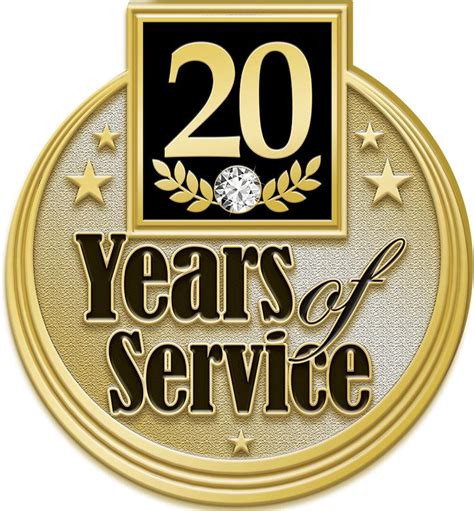 Years Service Pins | 20 Years Service Pin