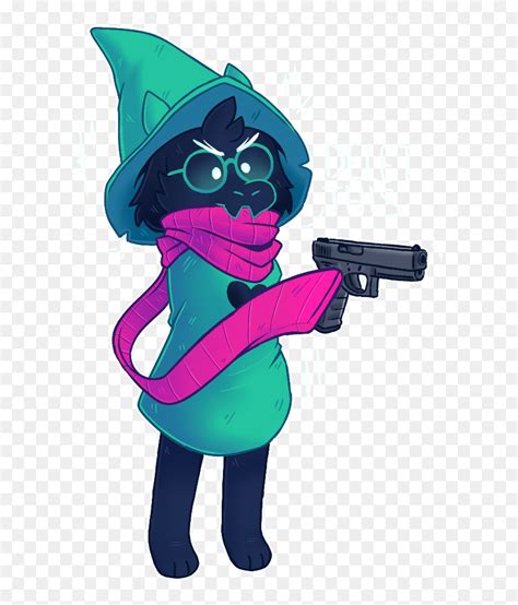 Delet This Ralsei Discord Emoji - Ralsei With A Gun, HD Png Download - vhv