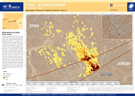 Syria - Jordan Border: Shelter Density Map at Rukban Border Crossing ...