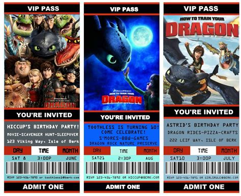 How To Train Your Dragon Birthday Invitations Printable Free - Free Printable