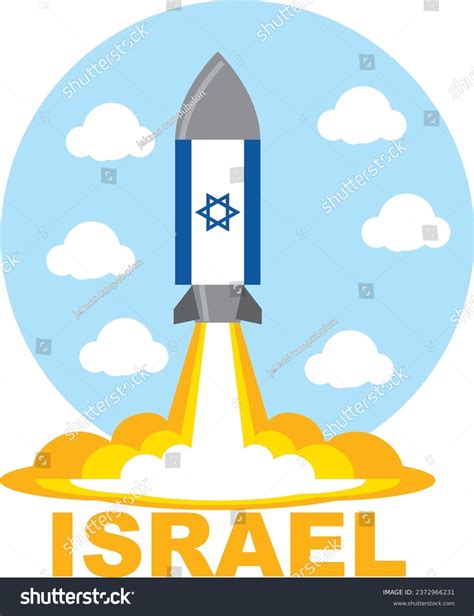 Jerusalemisraeloctober 10 2023israel Flag Rocket Vector Stock Vector (Royalty Free) 2372966231 ...