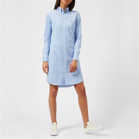 Polo Ralph Lauren Women's Oxford Shirt Dress - Blue - Free UK Delivery over £50