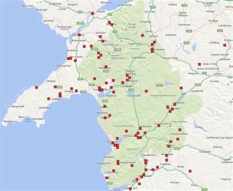 Distribution of Japanese Knotweed in the Snowdonia National Park (1km ...