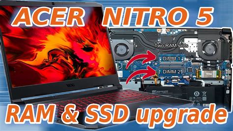 ACER NITRO 5 - RAM & SSD Upgrade - YouTube