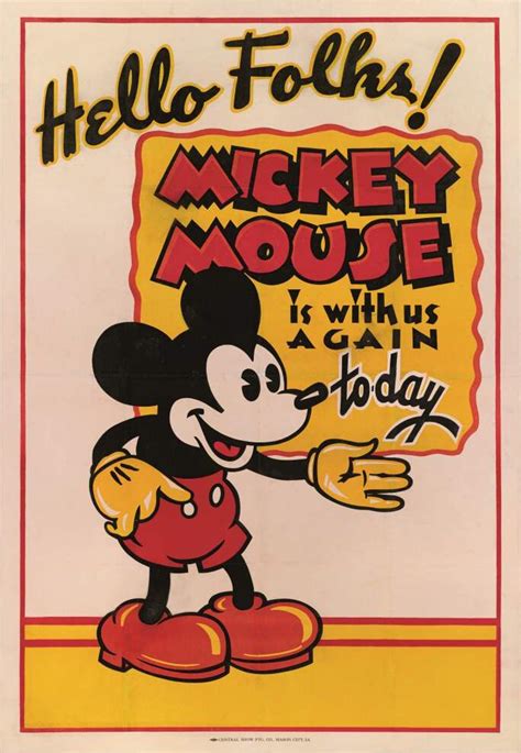 Rarely Seen Vintage Mickey Mouse Posters On Display | Online Auctions ...