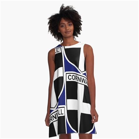 "Cornish Flag Gifts, Stickers and Products (N)" A-Line Dress for Sale by mpodger | Redbubble