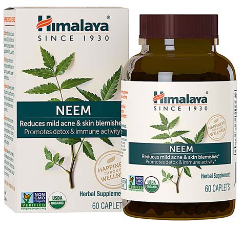 Himalaya Organic Neem -- 60 Caplets - Vitacost