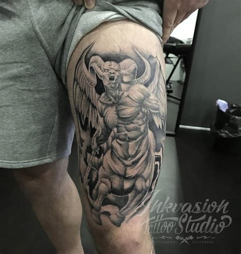 Horned Centaur Tattoo – INKVASION Tattoo Studio · SINGAPORE