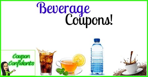 there is a sign that says beverage coupons and two cups with beverages in them