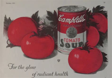 1923 Campbell's Tomato Soup With Tomatoes