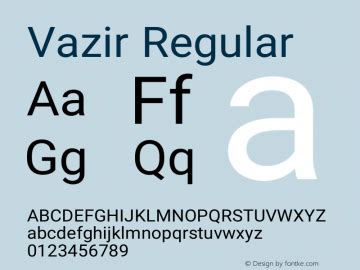 Vazir Font|Vazir Version 5.0.0 Font-TTF Font/Uncategorized Font-Fontke.com