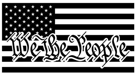 We the People American Flag Premium Vinyl Decal - Etsy