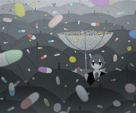 Download Drugs Umbrella Anime Girl Anime Girl HD Wallpaper