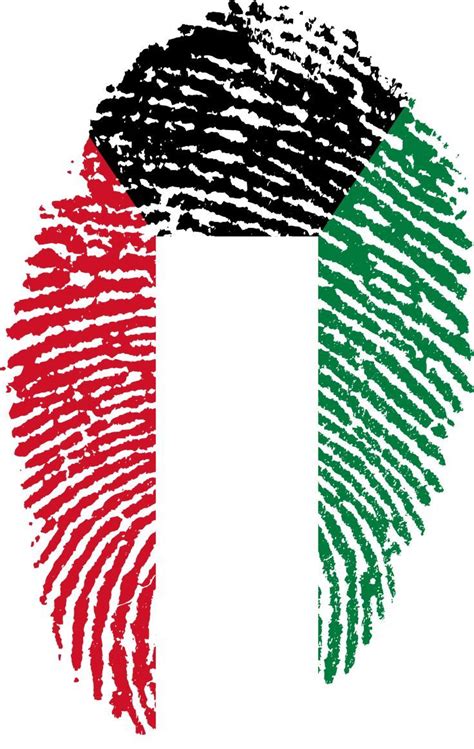 Download Kuwait Flag Fingerprint Royalty-Free Stock Illustration Image ...